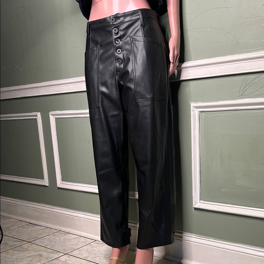 Pistola Tammy High Rise Vegan Leather Trouser Womens 30 Black
Button